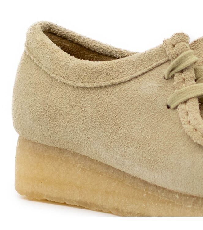 Clarks Originals Clarks Originals dames veterschoenen beige Maple Suede Clarks Original Dames Lage Veterschoenen in Beige online kopen