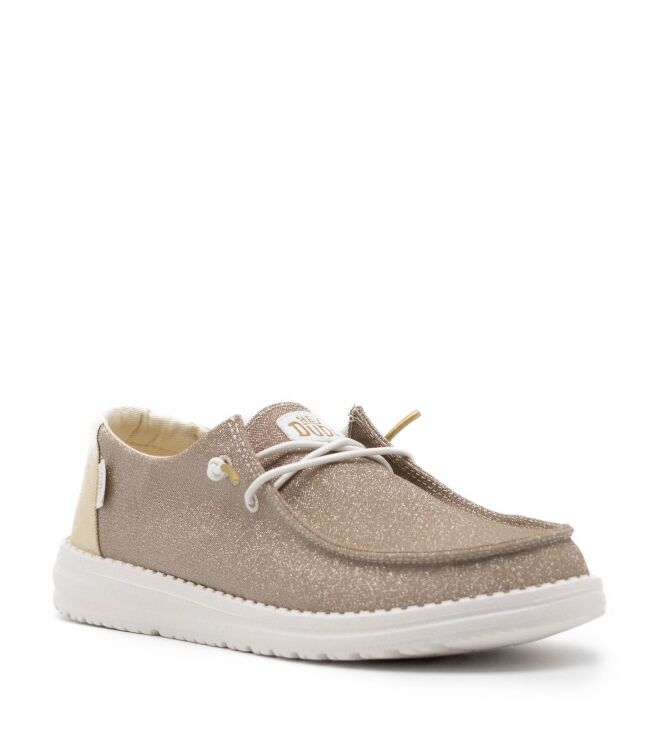 HeyDude  Dames Veterschoen Rubberzool Gou 