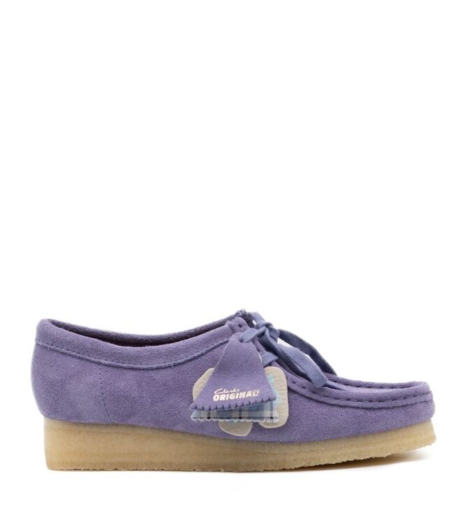 Clarks Original Dames Lage Veterschoenen in Paars online kopen