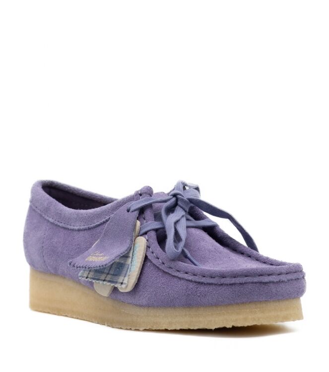 Clarks Original Dames Lage Veterschoenen in Paars online kopen