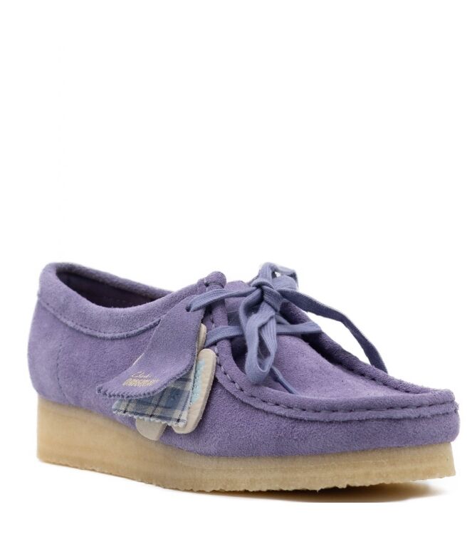 Clarks Original Dames Lage Veterschoenen in Paars online kopen