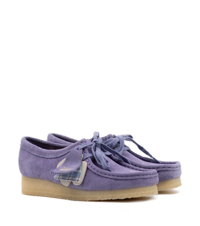 Clarks Original Dames Lage Veterschoenen in Paars online kopen