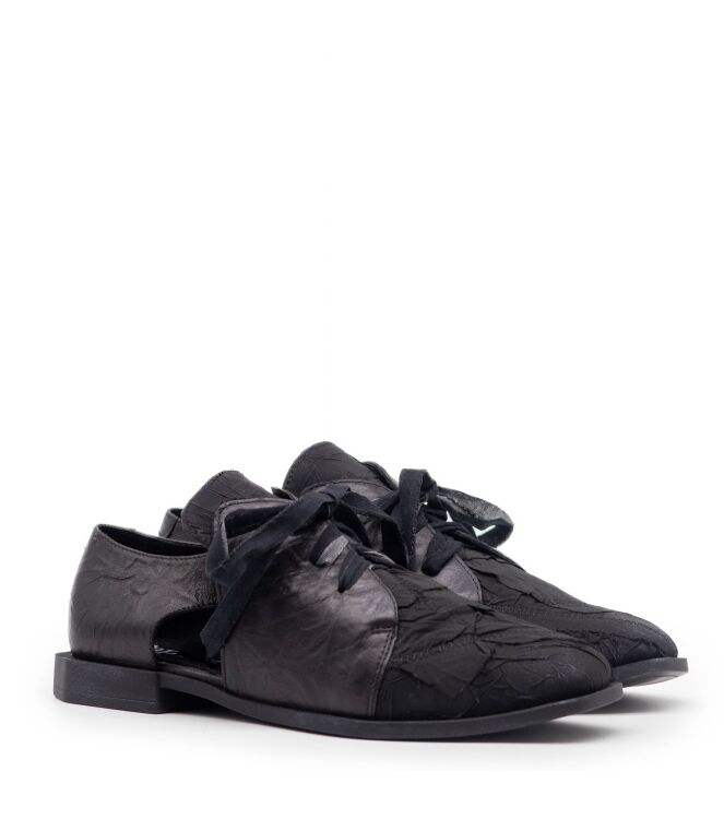 papucei papucei dames veterschoen rubberzool Black papucei Dames Veterschoen Rubberzool