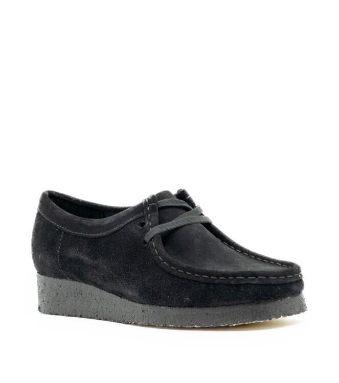 Clarks Originals Clarks Originals dames veterschoenen zwart Black Suede Clarks Original Dames Lage Veterschoenen in Zwart online kopen