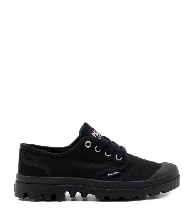 Palladium Palladium dames veterschoen rubberzool zwa Black Palladium Dames Lage Veterschoenen in Zwart online kopen