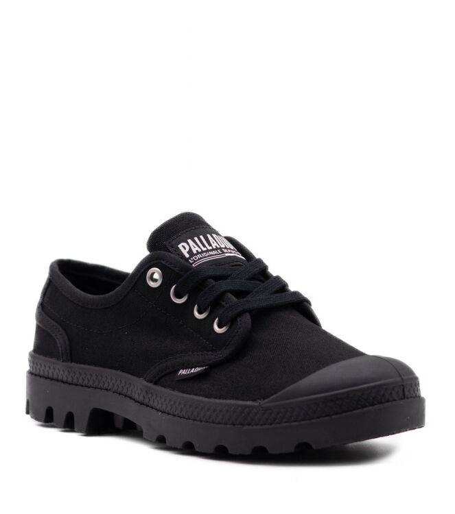 Palladium Palladium dames veterschoen rubberzool zwa Black Palladium Dames Lage Veterschoenen in Zwart online kopen