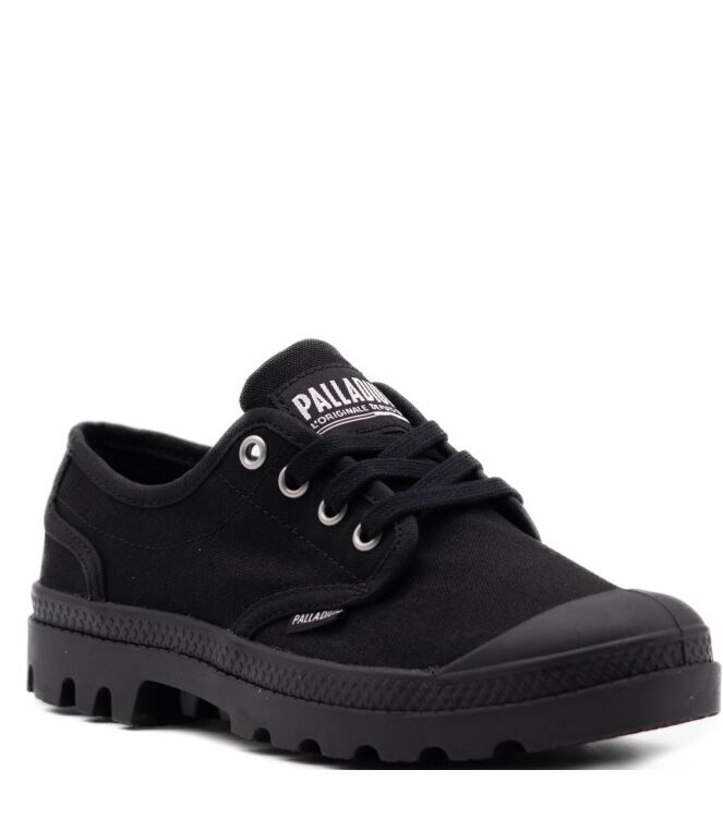 Palladium Palladium dames veterschoen rubberzool zwa Black Palladium Dames Lage Veterschoenen in Zwart online kopen