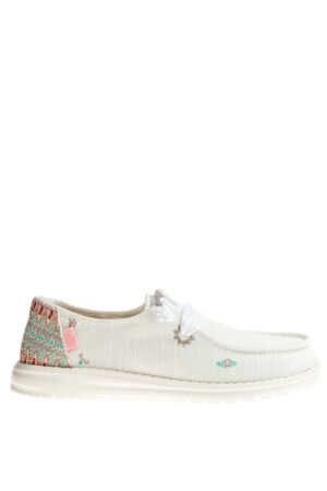 HeyDude dames veterschoenen wit