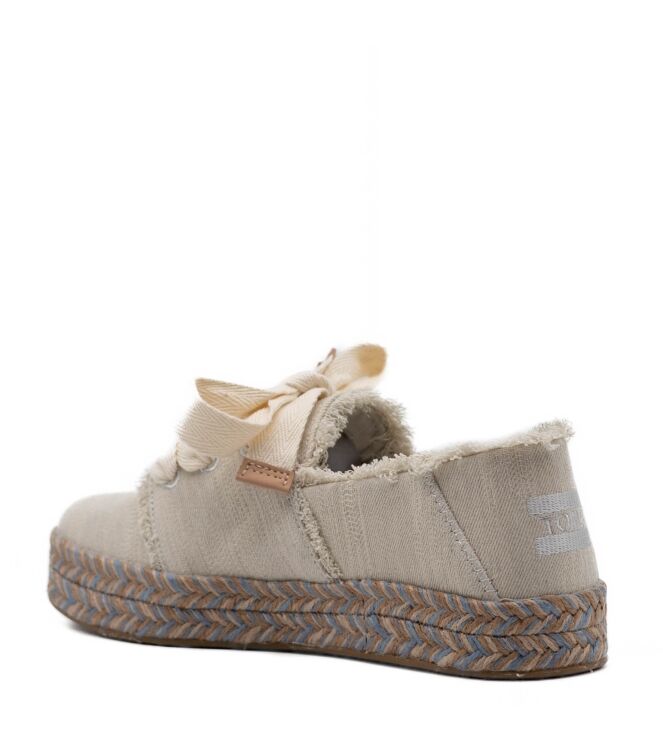 Toms Dames Lage Veterschoenen in Gebroken Wit online kopen