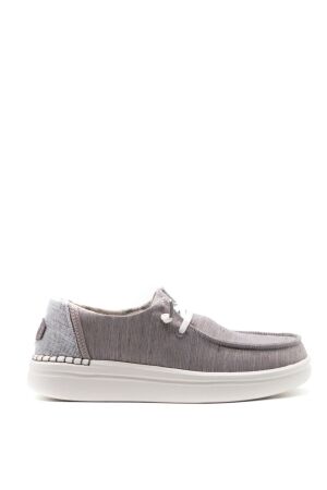 HeyDude dames veterschoenen grijs