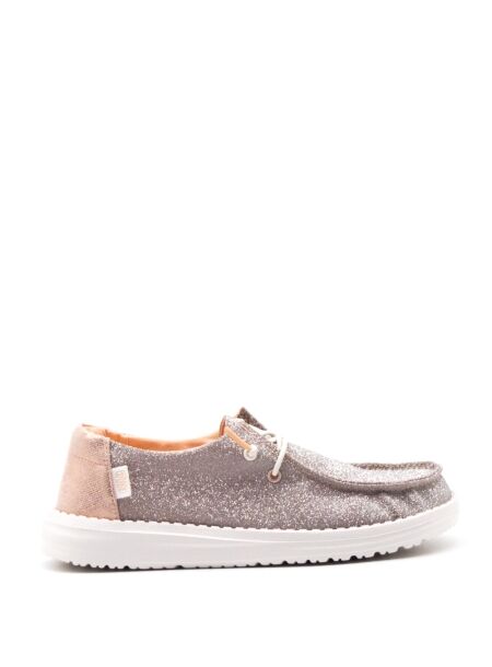 Hey dude Dames veterschoenen sparkle rose