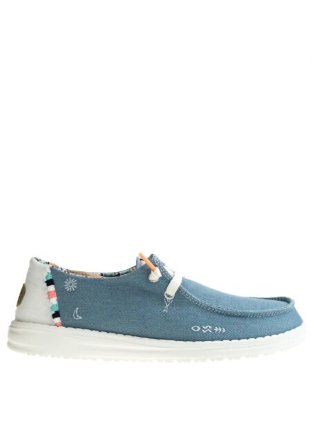 Hey dude Dames veterschoenen blauw