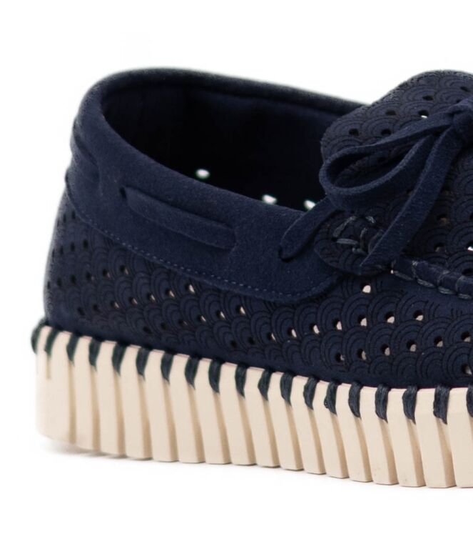 Ilse Jacobsen Dames Lage Veterschoenen in Navy Blauw online kopen