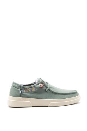 Walk in Pitas Pitas Low Shoe Laces Green for Women 