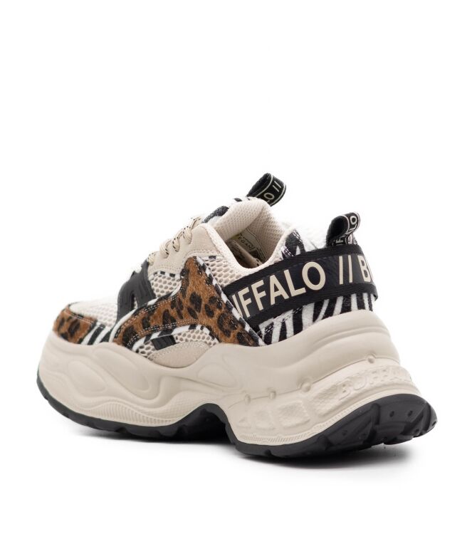 Buffalo Dames Sneakers in Beige/Animal online kopen 