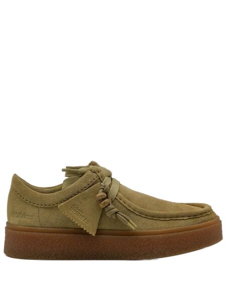 Clarks originals Dames veterschoenen beige suede