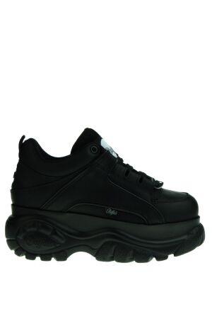 Buffalo dames veterboots plateau zwart