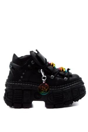 new rock New Rock Shoe Laces Black for Woman