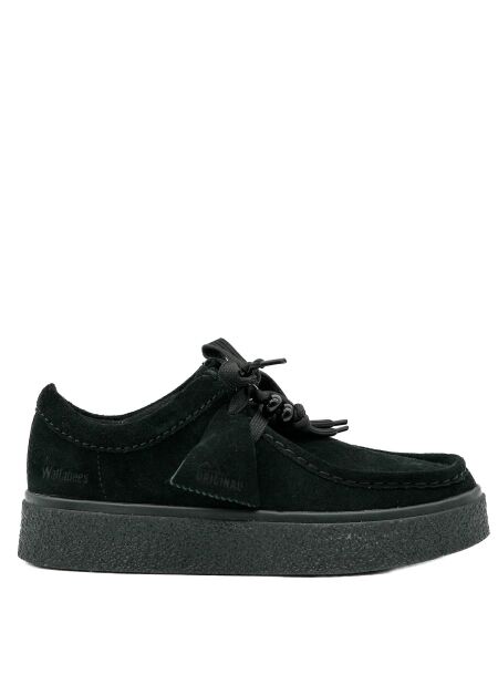 Clarks originals Dames veterschoenen zwart suede