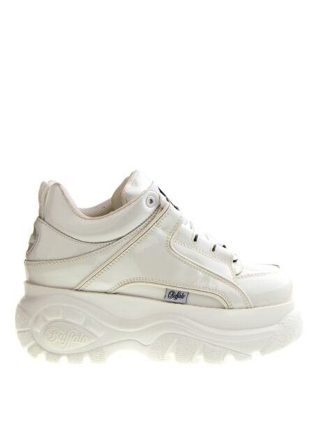 Buffalo Dames sneakers plateau wit lak