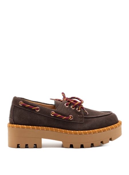 Colors of california Dames veterschoenen plateau brui