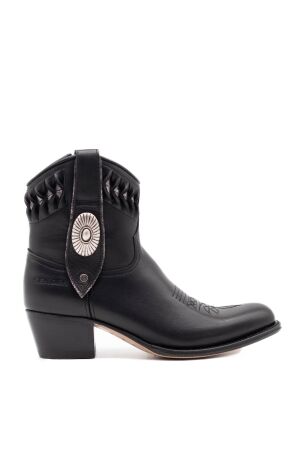 sendra boots dames westernboots zwart