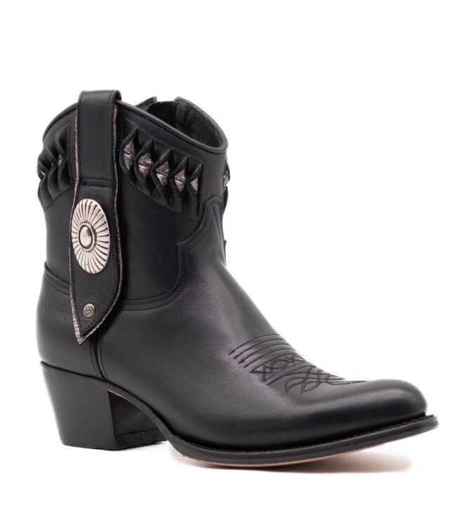 Sendra Boots Sendra Boots dames westernboots zwart Salvaje Negro Sendra Boots dames westernboots zwart 11 zwart leer Direct leverbaar uit de webshop van www.taft.nl/