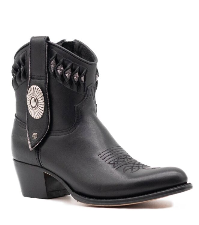 Sendra Boots Sendra Boots dames westernboots zwart Salvaje Negro Sendra Boots dames westernboots zwart 11 zwart leer Direct leverbaar uit de webshop van www.taft.nl/