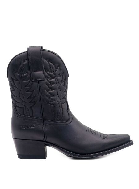 Sendra boots Dames enkellaarsjes zwart