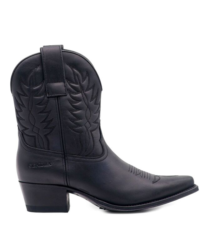 Sendra Dames Enkellaarzen in Zwart online kopen