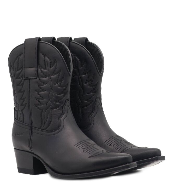Sendra Dames Enkellaarzen in Zwart online kopen