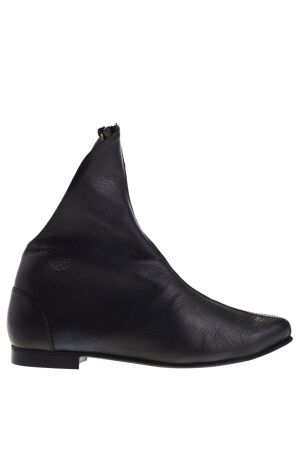 Papucei dames enkellaarsjes zwart