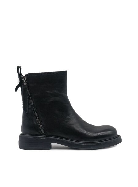 All black Dames enkellaarsjes zwart