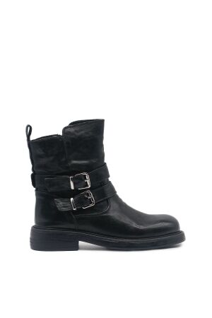 all black dames enkellaarsjes zwart