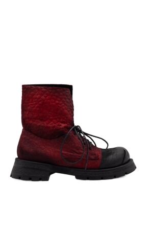 papucei dames enkellaars rubberzool rood