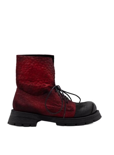 Papucei Dames enkellaars rubberzool rood