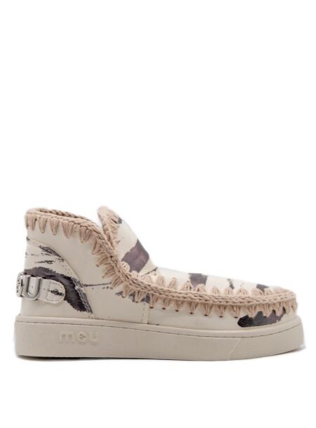 Mou Dames enkellaars wit combi