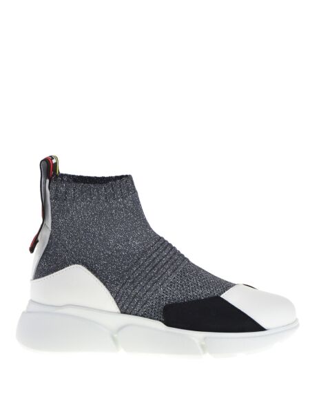 Malloni Dames sokschoen zilver glitter