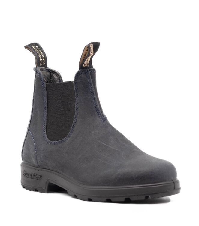 Blundstone Blundstone dames chelsea boots blauw suede Waxed Suede Navy (D) Blundstone Dames Enkellaarzen in Blauw online kopen.