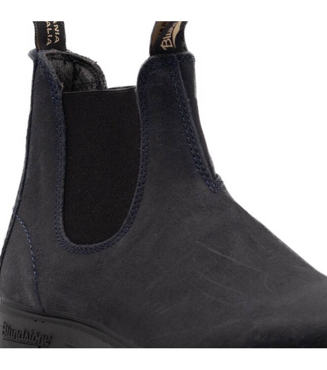 Blundstone Blundstone dames chelsea boots blauw suede Waxed Suede Navy (D) Blundstone Dames Enkellaarzen in Blauw online kopen.