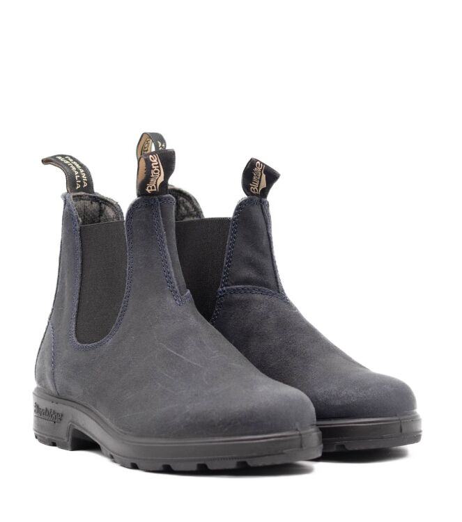 Blundstone Blundstone dames chelsea boots blauw suede Waxed Suede Navy (D) Blundstone Dames Enkellaarzen in Blauw online kopen.