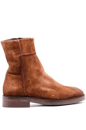 Rossano Bisconti dames enkellaarsjes bruin suede