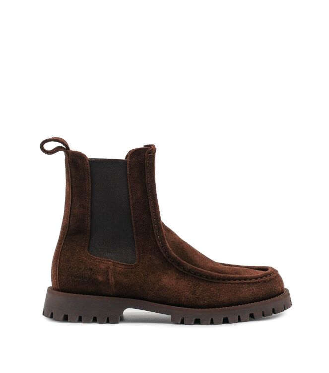 Copenhagen Studios  Dames Chelseaboots Bruin Suede 