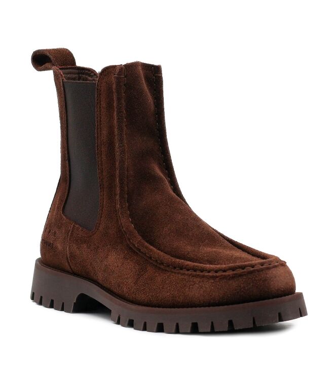Copenhagen Studios  Dames Chelseaboots Bruin Suede 