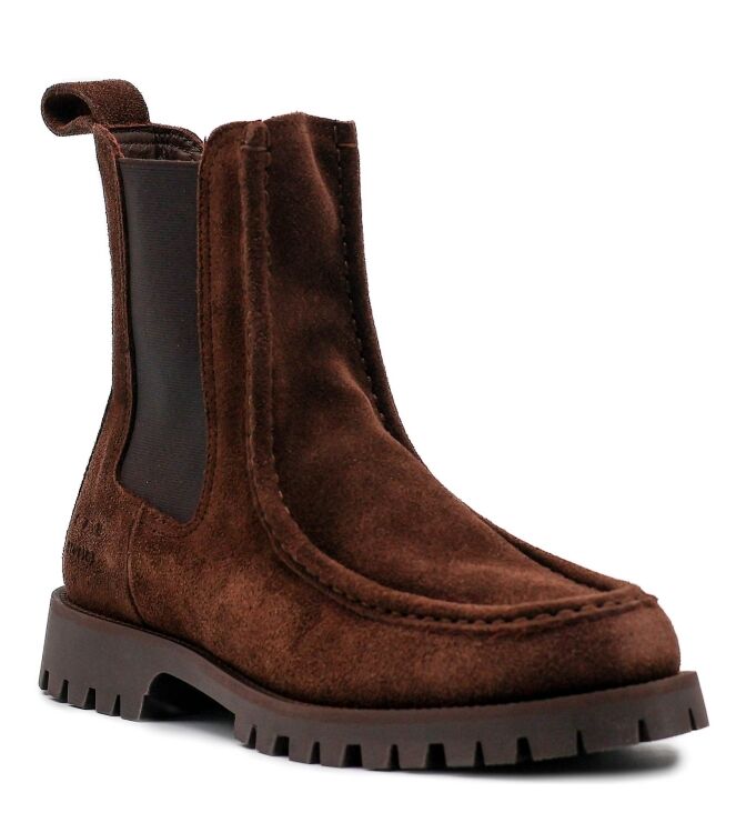 Copenhagen Studios  Dames Chelseaboots Bruin Suede 
