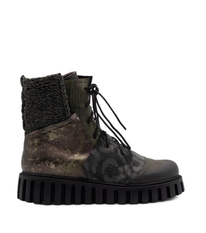 papucei papucei dames enkellaars rubberzool groe Green papucei Dames Enkellaars Rubberzool Groe