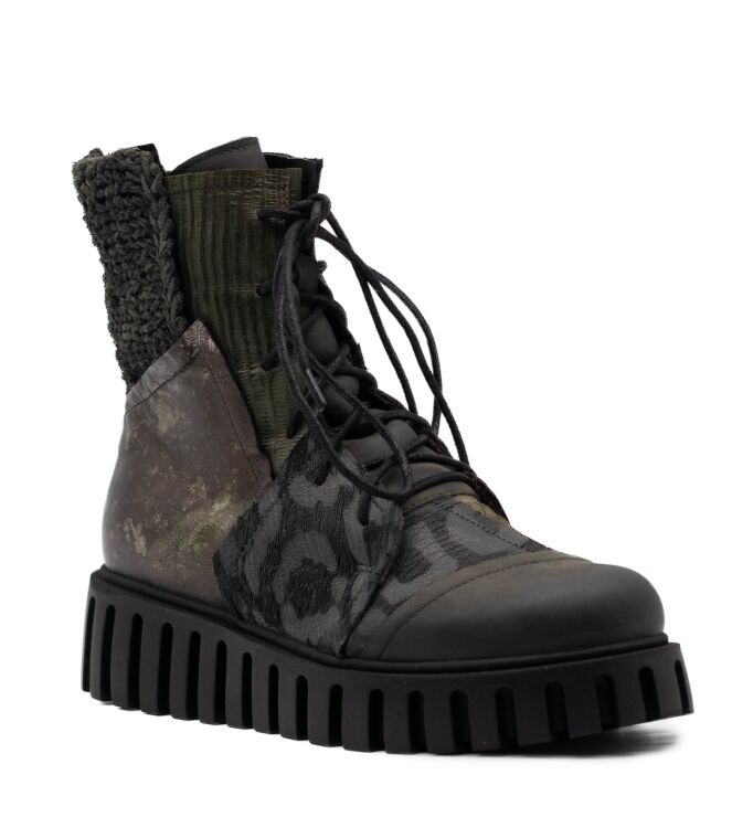 papucei papucei dames enkellaars rubberzool groe Green papucei Dames Enkellaars Rubberzool Groe
