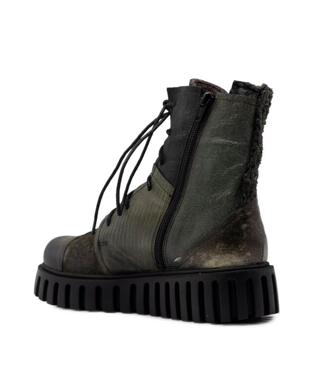 papucei papucei dames enkellaars rubberzool groe Green papucei Dames Enkellaars Rubberzool Groe