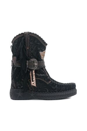 El Vaquero dames enkelboots sleehak zwart