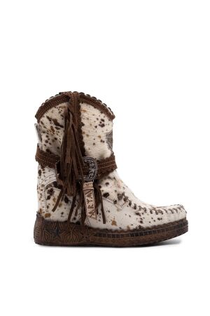 El Vaquero dames enkellaars sleehak wit